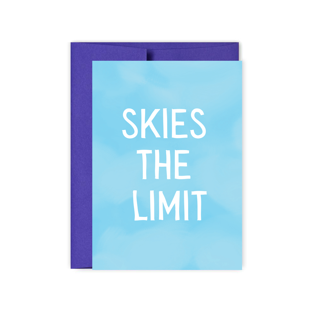 Skies The Limit - Graduation Card