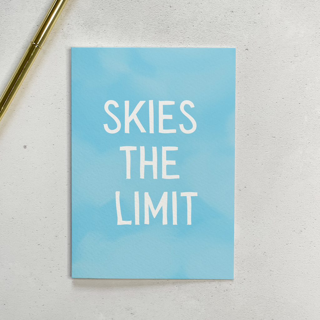 Skies The Limit - Graduation Card