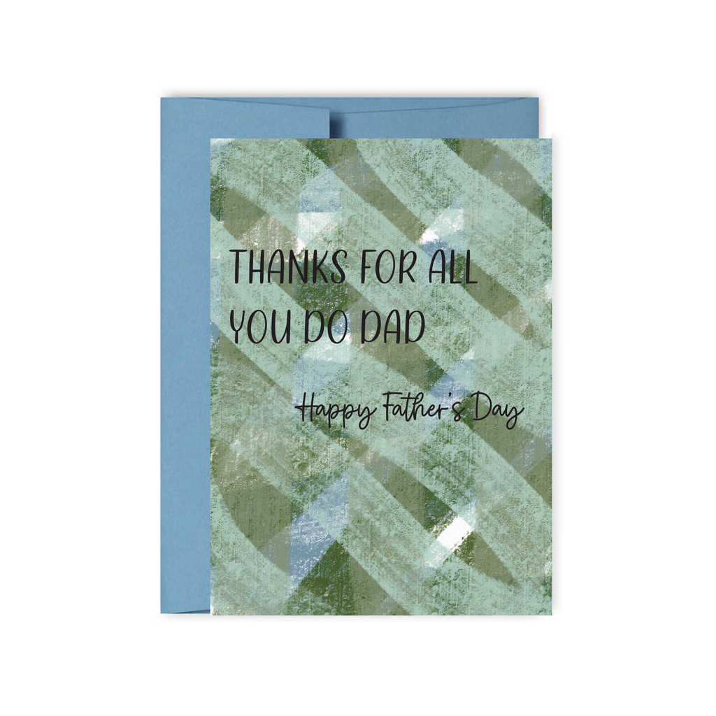 Thanks For All You Do Dad Happy Father's Day Card